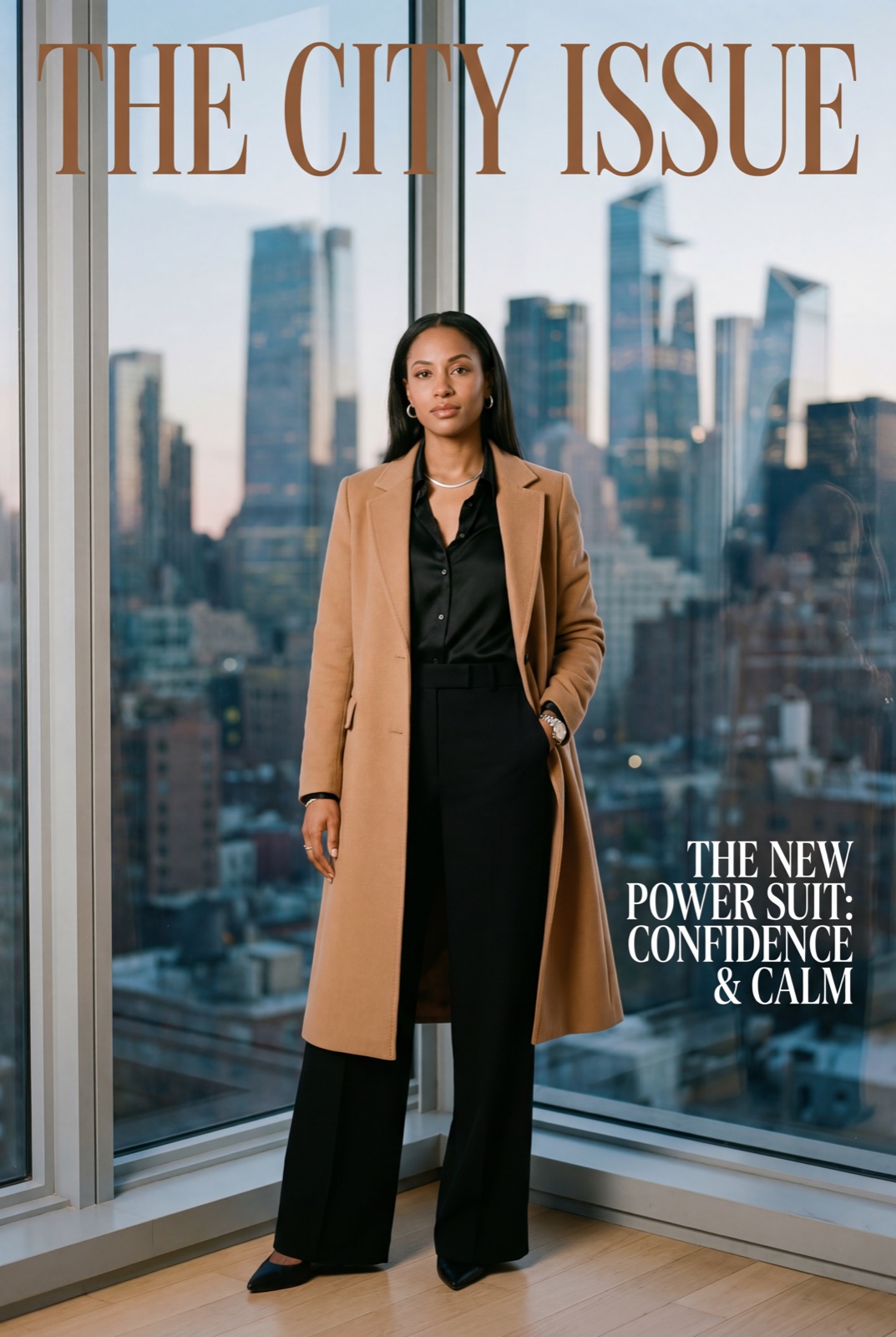 Vertical portrait with clean fashion framing